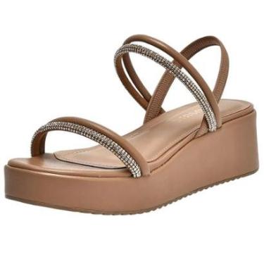 Imagem de Sandália Feminina Anabela Média Conforto Moderna  Via Marte-Feminino