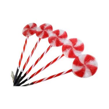 Imagem de Luzes De LED Solares À Prova d'Água Para Jardim Em Forma De Pirulito, 