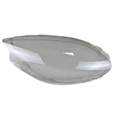 Imagem de Compatível com porsche 2014 2015 2016 2017 acessórios do carro farol escudo lâmpada sombra lente transparente capa(Left)