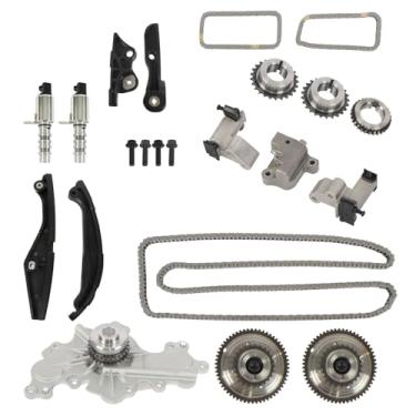 Imagem de labwork Kit de corrente de distribuição bomba de água VVT substituição para Explorer 3.5L 2013-2019 Substituição para policial Interceptor Sedan 3.5L V6 DOHC 24 Válvula 2013-2017 AT4Z6268C AT4Z6268B