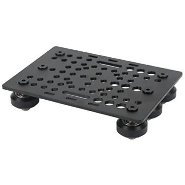 Imagem de Generic Placa de Pórtico Anodizado Preto de Alumínio Com Polia 0,8-3,1 pol. para Máquina Fresadora de Acessórios de Impressora 3D (Polia Preta)