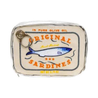 Imagem de Bolsa De Cosméticos Portátil E Fofa Em Forma De Lata De Sardinha Para 