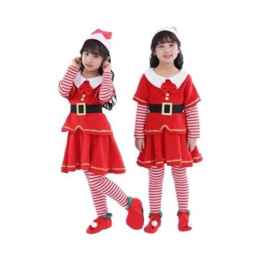 Imagem de Conjunto De Fantasia De Elfo Para Crianças 4 Peças Roupas De Festival 