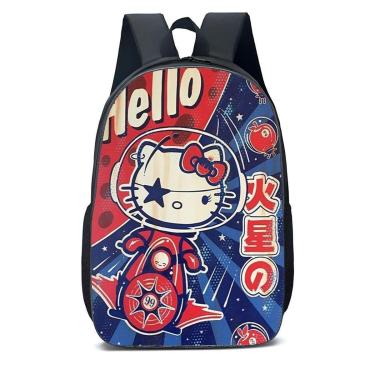 Imagem de Mochila Escolar Infanto Juvenil Hello Gatinha Meninas Novidades 0568-Unissex
