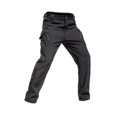 Imagem de Calças Cargo Softshell De Fleece Masculinas Para Outono E Inverno, Cam