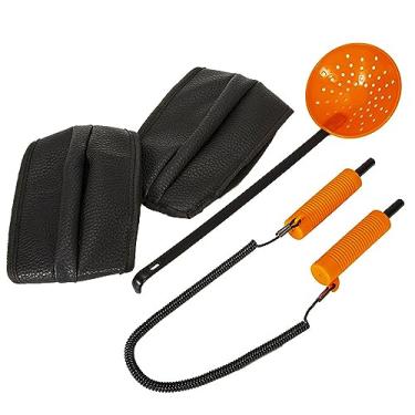 Imagem de Conjunto de Equipamento Pesca no Gelo com Picaretas Cuchara e Joelheiras para Inverno Proteção Combinação Essencial Acessórios Esportes