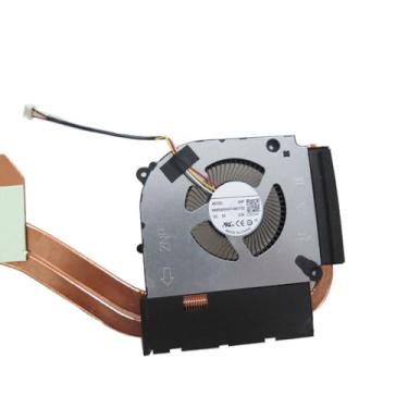 Imagem de Ventoinha e dissipador de calor para CPU/GPU de laptop para 6-31-NP7PN-102-1 NB800805HHT4B01F22 NA850805HHT4B01F22 DC5V 0.5A Novo