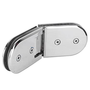 Imagem de Clipe de braçadeira de banheiro, dobradiça de porta de vidro, 135 graus, peças de reposição de dobradiça de portas de banheiro de vidro, braçadeira de porta de banheiro resistente, clipe de dobradiça