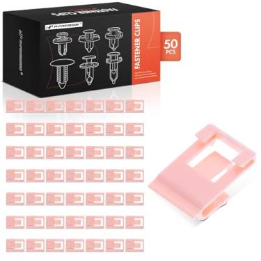 Imagem de A-Premium Cinto com clipe de moldagem de nylon rosa largo de 50 peças compatível com Honda CR-V, Civic, Accord, Pilot, Odyssey, Fit, HR-V, Ridgeline, Crosstour, Insight, Passport, CR-Z, Element, 600,