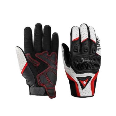 Imagem de Luvas De Motocicleta Unissex Respiráveis Em Fibra De Carbono Com Tela 