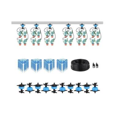 Imagem de Sistema De Irrigação Por Gotejamento 100-10M 4/2-Vias 8L MUCIAKIE Kit 