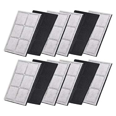 Imagem de Filtros de Substituição para Bebedouro Gatos Drinkwell Platinum 12 unidades Algodão Carvão Ativado Mantém a Água Beber dos Limpa Segura o Cuidado com Saúde Animais Estimação