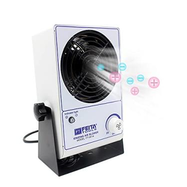 Imagem de FEITA Ionizador de ar soprador de ar ionizador ESD ventilador de ar ionizante de mesa eliminador estático ventilador ionizado antiestático AC110V