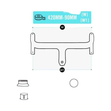Imagem de Guidão De Bicicleta De Estrada Em Carbono 28.6mm Com Cabo Interno Inte