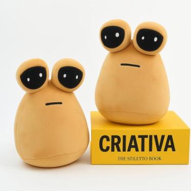 Imagem de Pou De Pelúcia Boneco Infantil Alien Pou Brinquedo Pet-Marrom