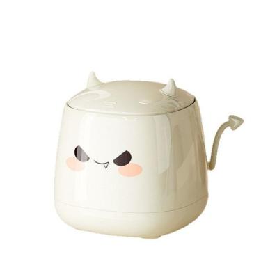 Imagem de Lixeira Cute Devil Desktop com tampa de plástico 258g - taiyuanketanma