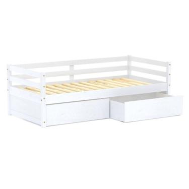 Imagem de Cama Infantil Dreams Com 02 Gavetas Madeira Maciça Branco Megamobilia