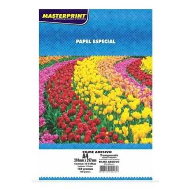 Imagem de Filme Adesivo A Prova D'Água A4 150G - Semi-Transparente - Masterprint
