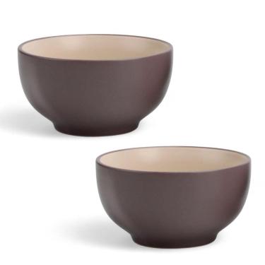 Imagem de Kit 2 Bowl Tigela Cumbuca De Cerâmica Denny Salada Fruta Cin