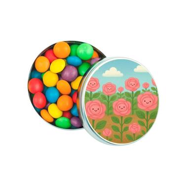 Imagem de Latinha Lembrancinha Personalizada Rosas Fofas