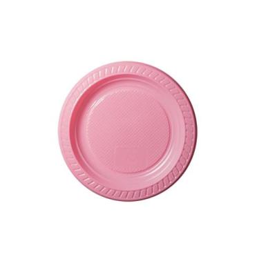 Imagem de Prato Descartável Copobrás Nº15 com 10 Unidades Rosa, UNICA