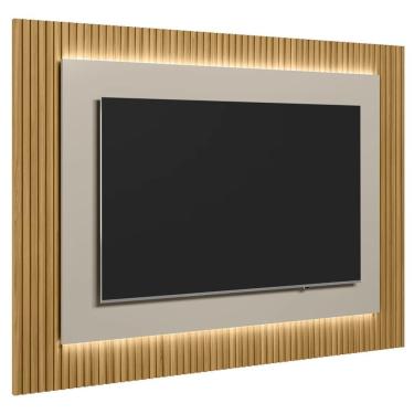 Imagem de Painel Para Tv Suspenso 70 Pol 220cm Real L06 Tauari/off White Fosco - Mpozenato