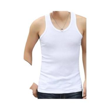 Imagem de Camisa Casual Esportiva Masculina plus Size De Cor Sólida, Fina, Para 