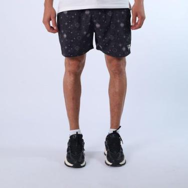 Imagem de Shorts champion athletic beach sports printed map, M