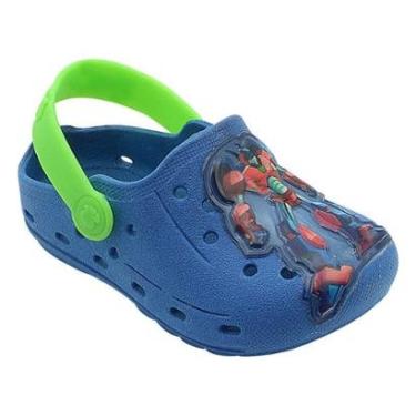 Imagem de Sandália Babuche Infantil Masculino Pé com Pé Azul Menino-Masculino