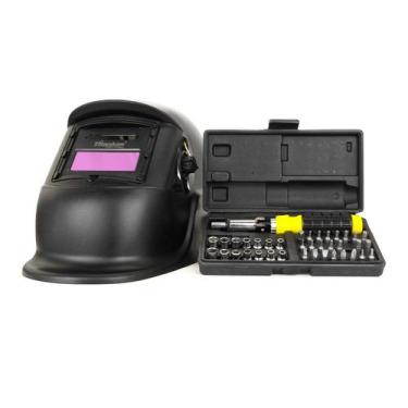 Imagem de Kit Mascara De Solda Control Automatica Ton 9 A 13 Jogo De Soquetes 1/