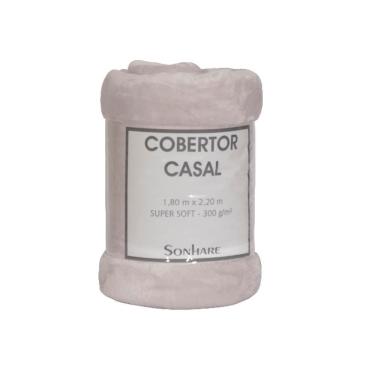 Imagem de Cobertor Super Soft 300gr/m² Casal 1,80x2,20m Prata Sonhare