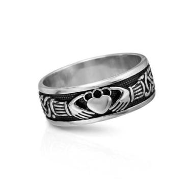 Imagem de Aliança Claddagh, Prata 925 - Trajano Joias, 28