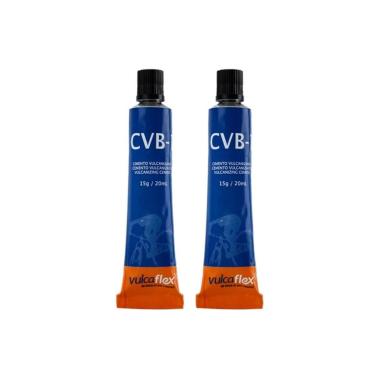 Imagem de Kit 2 Cola p/ remendo reparo câmara de ar bicicleta moto 15g-Unissex