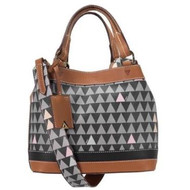 Imagem de Bolsa Feminina Grande Schutz Tote New Triangle Emma Casual Tiracolo 500181184 500181185-Feminino