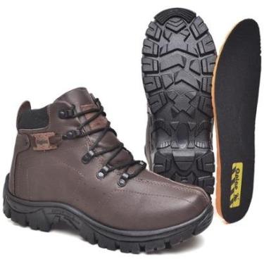 Imagem de Bota Masculina Adventure Opice Couro Legítimo EPI Antiderrapante Confortável e Resisten...