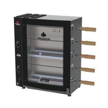 Imagem de Forno Assador Rotativo Churrasqueira 5 Espetos PRAC-05 Progas, Bivolt