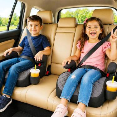 Imagem de Assento Infantil Elevacao Triton Cinza Carro Cadeirinha Bebe - Tutti