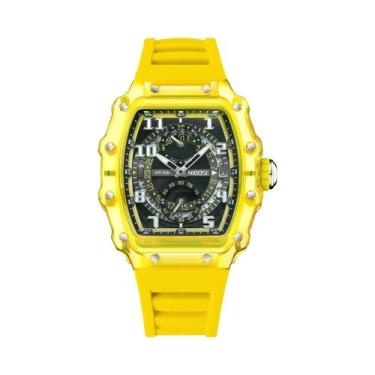 Imagem de Relógio Esqueleto Luxuoso Masculino NIBOSI Automático Quartz Com Pulse