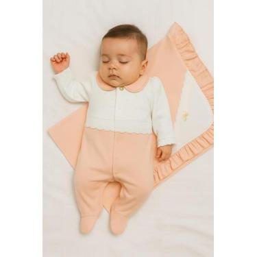Imagem de Saída Maternidade Bebê Menino Menina Enxoval Algodão Luxo - MAPS, Rose