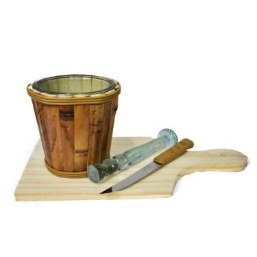 Imagem de Kit Caipirinha Bambu 4pcs Lemis