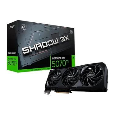 Imagem de Placa De Vídeo Nvidia Geforce Msi RTX5070ti 16gb Gddr7 256its Shadow 3x Oc 912-v531-097