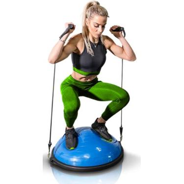 Imagem de Meia Bola Bosu Com Extensores - Balance Equilíbrio Premium 7166 - MBFi