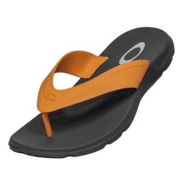 Imagem de Chinelo Oakley Banks Preto Laranja, 42