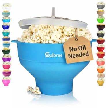 Imagem de A máquina de pipoqueira de micro-ondas original Salbree para fazer pipocas, máquina de fazer pipoca de silicone, tigela dobrável para micro-ondas - Popper de ar quente - sem necessidade de óleo - A