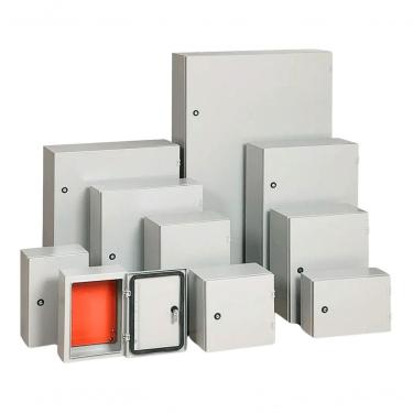 Imagem de Painel de Comando Opção Painéis Cod. 605025 Chapa de Aço Carbono 600x500x250mm Bivolt Cinza