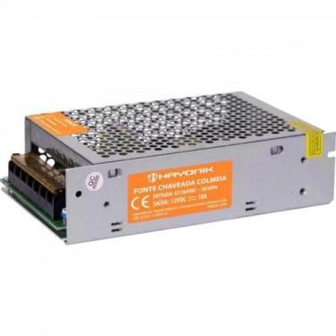 Imagem de Fonte Colmeia Hayonik FTC1210 12VDC 10A 120W Bivolt Automática, Bivolt