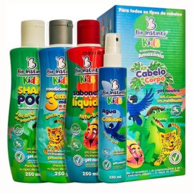 Imagem de Bio Instinto Kids - Kit Cabelo e Corpo Infantil pH Neutro (4 Produtos)