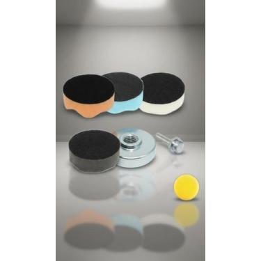 Imagem de Kit 4 Boinas Espuma 2" + Suporte Polimento - Congratulations Store