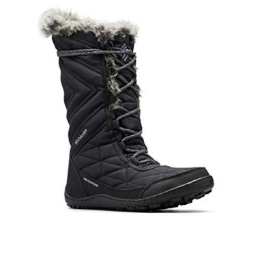 Imagem de Columbia Bota feminina Minx Mid III Santa Fe, Preto, aço cinza, 10.5