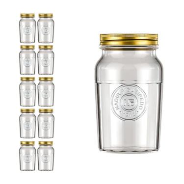 Imagem de Pote Americado Vintage Retro Tampa Biscoito 1L Nadir 10Un